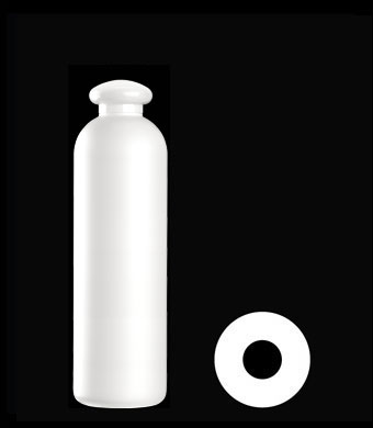 400ML TALL BOSTON ROUND HDPE WITH 24-410 NECK FINISH