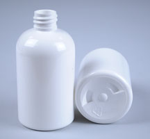 4 Oz White PET Bullet Round Bottle 20-410 Neck Finish