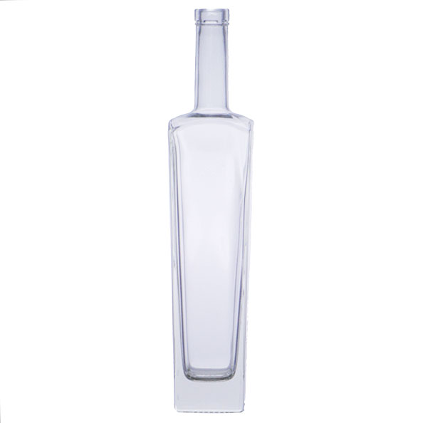 12/Case - Bulk 750 ml Glass Square New Yorker Liquor Bottle 18.5 mm Bar Top Neck Fini | TricorBraun