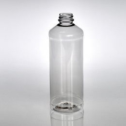 B425, 4 oz. Natural HDPE Plastic Modern Round Bottle, 24mm, 24-410