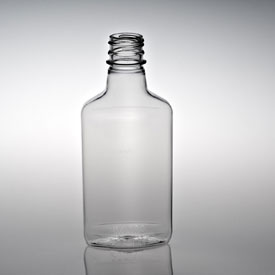 Clear PET Plastic Flasks