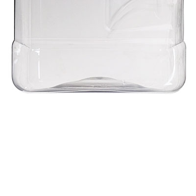 1 GALLON CLEAR PET GRIPPED SQUARE JUG - 110-400 INFO