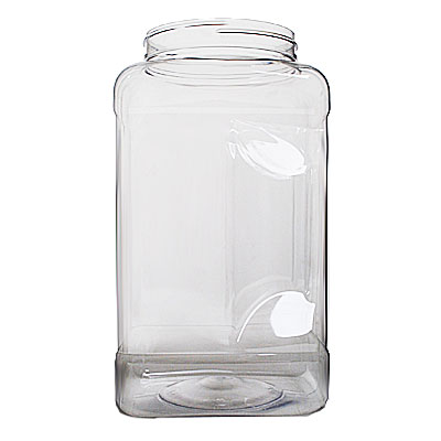 1 GALLON CLEAR PET GRIPPED SQUARE JUG - 110-400-detail image