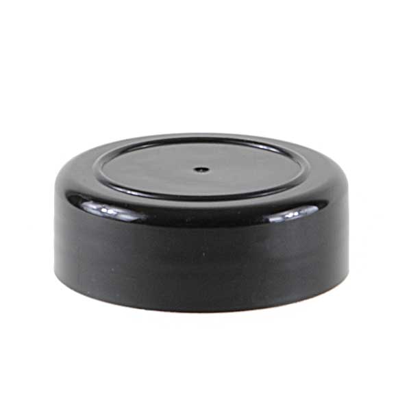 48-485 BLACK PLASTIC CONTINUOUS THREAD (CT) CAP - NO LINER