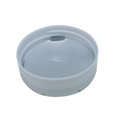 63-485 WHITE MATTE DUAL-FLAP SPICE FLAPPER CAP - PS FOIL LINER-detail image