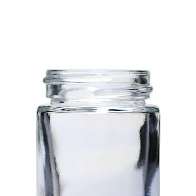 0.75OZ FLINT GLASS CREAM JAR ROUND - 33-400 NECK-detail image