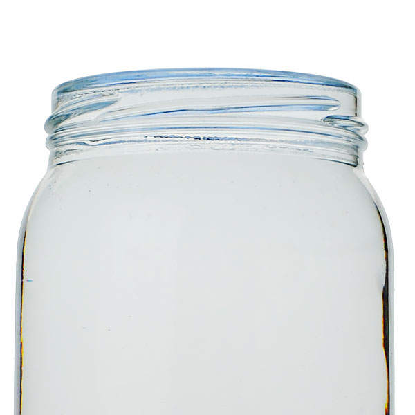 16OZ FLINT GLASS MAYO ROUND GLASS JAR - 70-2030 NECK-detail image