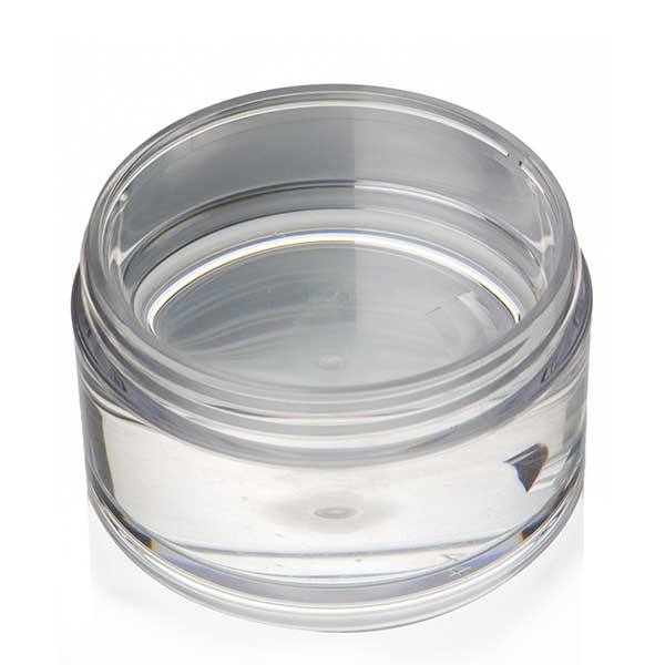 200ML CLEAR PETG HEAVY WALL ROUND PLASTIC JAR - 89-400 NECK-detail image