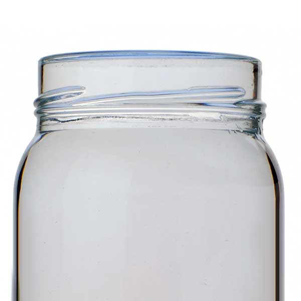 16OZ FLINT GLASS MAYO ROUND GLASS JAR - 70-2030 NECK-detail image