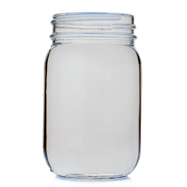 16OZ FLINT GLASS MAYO JAR ROUND  WITH 70-450 NECK FINISH