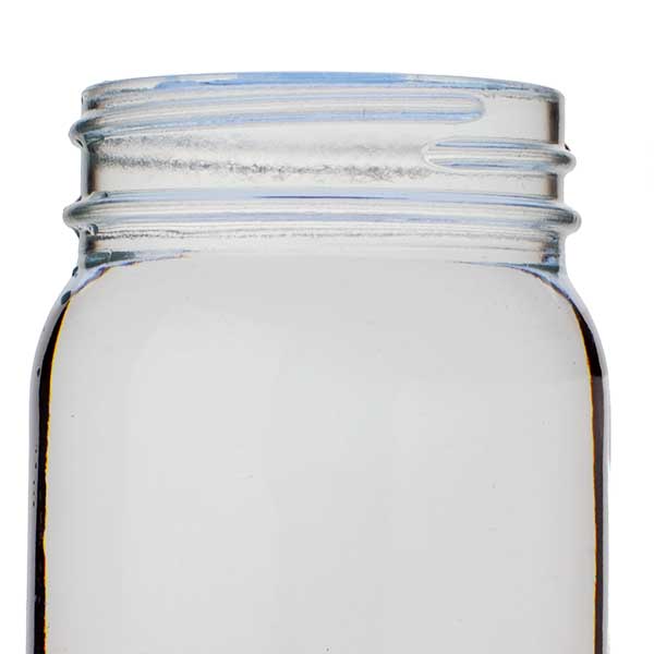 16OZ FLINT GLASS MAYO JAR ROUND  WITH 70-450 NECK FINISH-detail image