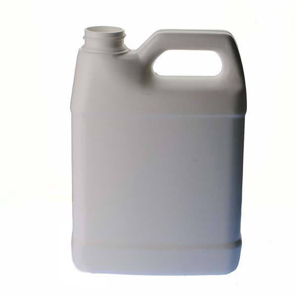 HF320BN-63 2.5 Gallon F-Style Natural HDPE Bottle with Cap - Basco USA