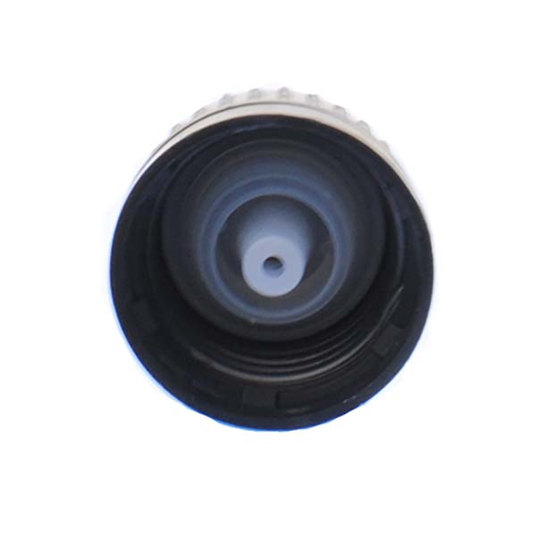 18DIN BLACK TAMPER EVIDENT CLOSURE WITH HORIZONTAL DROPPER INSERT 0.8MM ORIFICE-detail image