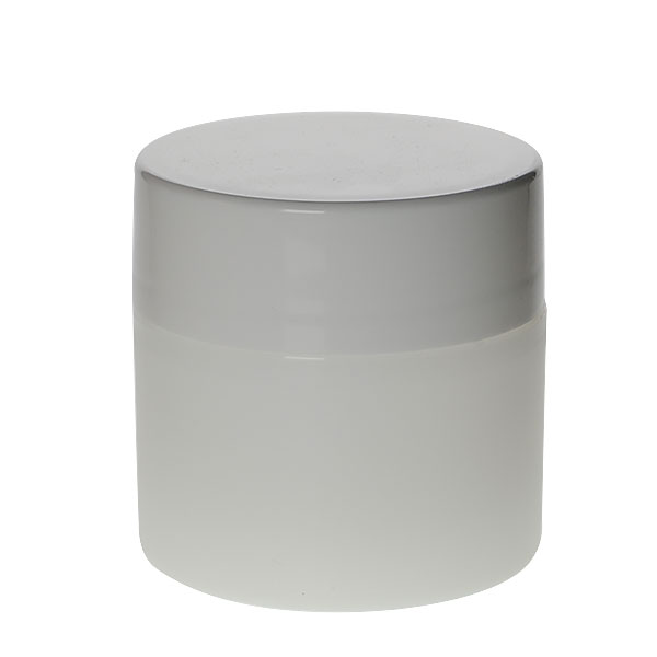 2OZ FROSTED PP/PP STRAIGHT BASE DOUBLE WALL JAR ROUND WITH 58MM NECK DIAMETER-detail image