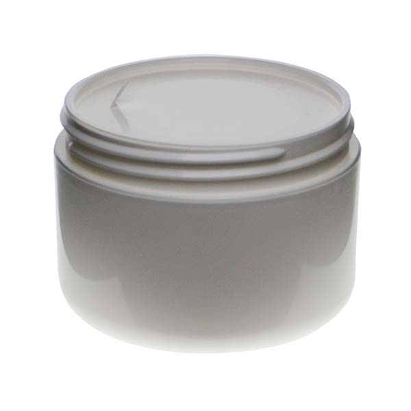 8OZ WHITE PP/PP ROUND BASE DOUBLE WALL JAR ROUND WITH 89MM NECK DIAMETER-detail image