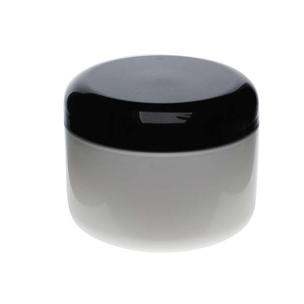 8OZ WHITE PP/PP ROUND BASE DOUBLE WALL JAR ROUND WITH 89MM NECK DIAMETER-detail image