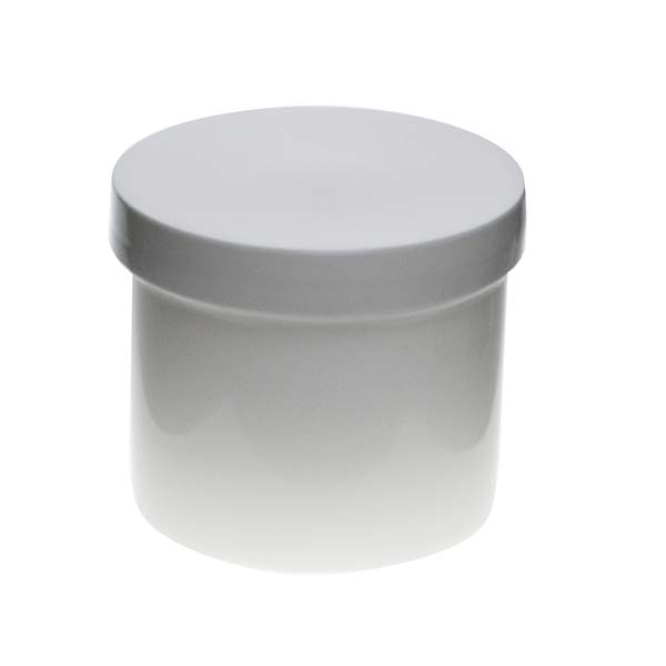 12OZ WHITE PP SINGLE WALL JAR ROUND BASE WITH 89MM NECK DIAMETER-detail image