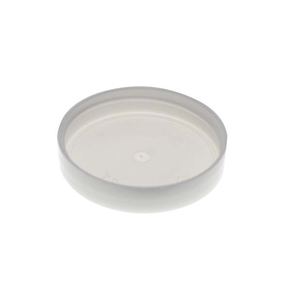 53-400 WHITE SMOOTH SIDE SMOOTH TOP PLASTIC CT CAP-detail image