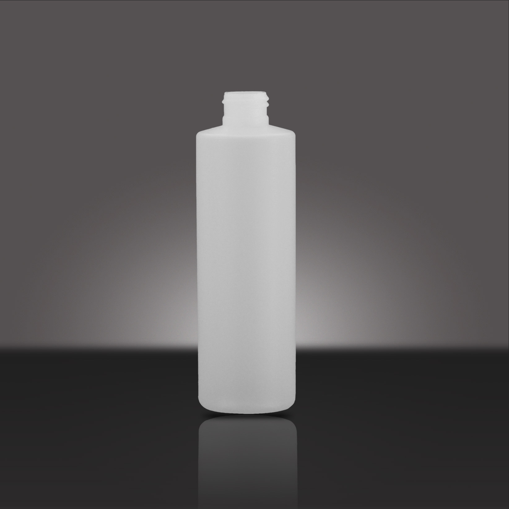 250 ML NATURAL HDPE ROUND WITH  24 - 410 NECK FINISH