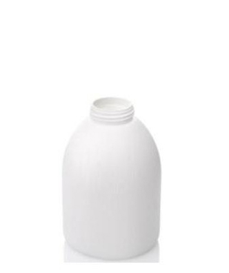 550ML WHITE FOAMER BOSTON ROUND SHORT HDPE WITH 40MM NECK