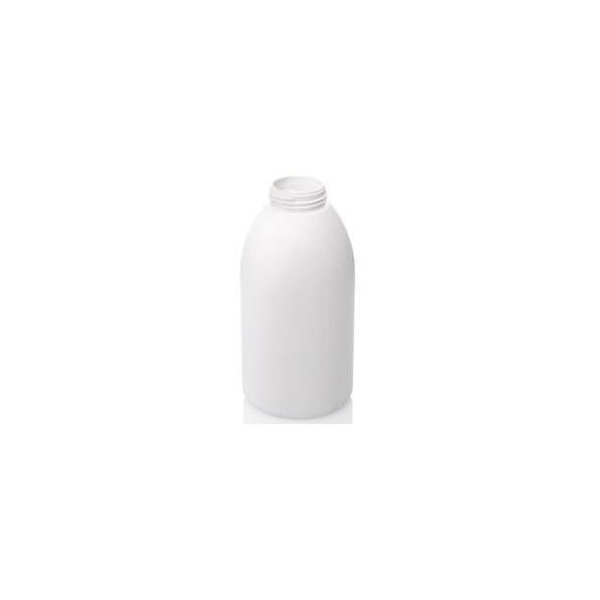 550ML WHITE HDPE BOSTON ROUND TALL FOAMER BOTTLE - 40MM NECK FINISH