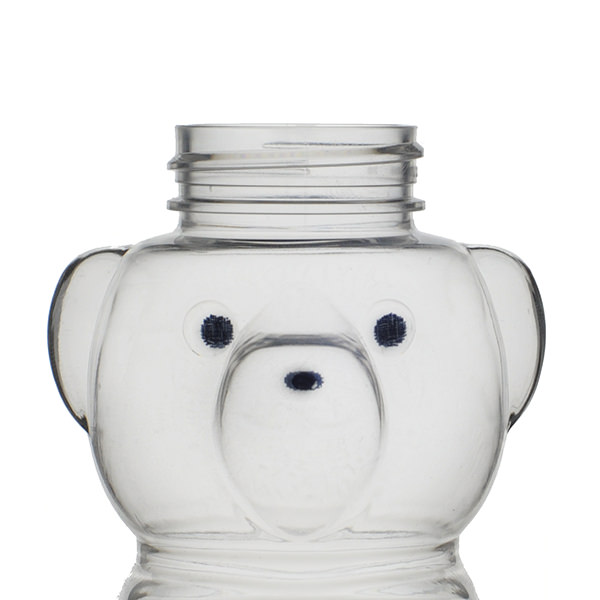 15OZ CLEAR PLASTIC BOTTLE HONEY BEAR 2-PANEL - 38-400 NECK-detail image