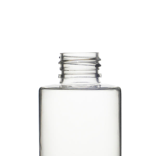 8OZ CLEAR PLASTIC BOTTLE CYLINDER - 24-410 NECK-detail image