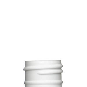 2OZ WHITE BOSTON ROUND HDPE PLASTIC BOTTLE - 24-410-detail image