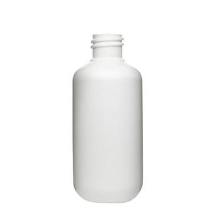 3OZ WHITE BOSTON ROUND HDPE PLASTIC BOTTLE - 20-410-detail image