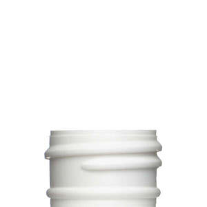 4OZ WHITE BOSTON ROUND HDPE PLASTIC BOTTLE - 24-410-detail image