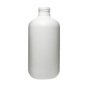 8OZ WHITE BOSTON ROUND HDPE PLASTIC BOTTLE - 24-410-detail image