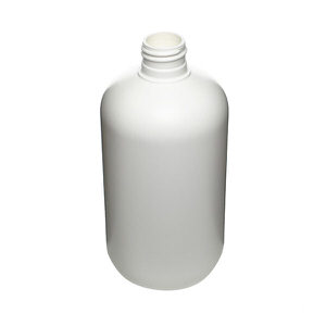 12OZ WHITE BOSTON ROUND HDPE PLASTIC BOTTLE - 24-410