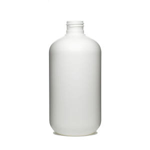 12OZ WHITE BOSTON ROUND HDPE PLASTIC BOTTLE - 24-410-detail image