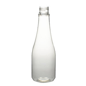 8OZ CLEAR CHAMPAGNE ROUND PET PLASTIC BOTTLE - 24-410-detail image