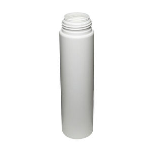 250ML WHITE CLASSIC FOAMER ROUND HDPE PLASTIC BOTTLE - 43MM