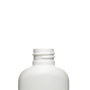 2OZ WHITE CLASSIC OVAL HDPE PLASTIC BOTTLE - 20-410-detail image