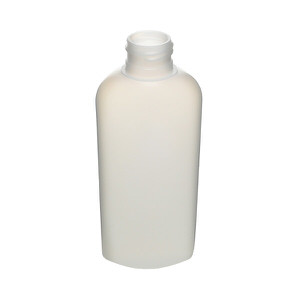 4OZ NATURAL CLASSIC OVAL HDPE PLASTIC BOTTLE - 24-410