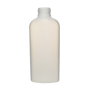 4OZ NATURAL CLASSIC OVAL HDPE PLASTIC BOTTLE - 24-410-detail image