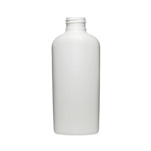 4OZ WHITE CLASSIC OVAL HDPE PLASTIC BOTTLE - 24-410-detail image