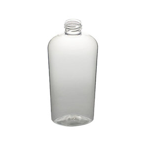 8OZ CLEAR CLASSIC OVAL PET PLASTIC BOTTLE - 24-410