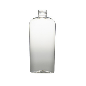 8OZ CLEAR CLASSIC OVAL PET PLASTIC BOTTLE - 24-410-detail image