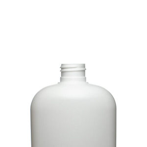 12OZ WHITE CLASSIC OVAL HDPE PLASTIC BOTTLE - 24-410-detail image