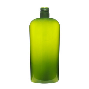 12OZ GREEN CLASSIC OVAL PET PLASTIC BOTTLE - 24-415-detail image