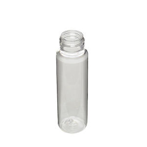 1OZ CLEAR CYLINDER ROUND PET PLASTIC BOTTLE - 20-410