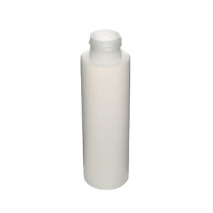 3OZ NATURAL CYLINDER ROUND HDPE PLASTIC BOTTLE - 24-410