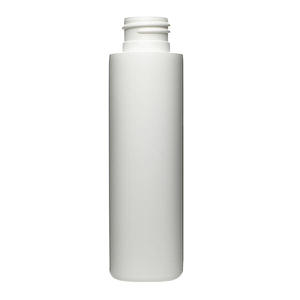 3OZ WHITE CYLINDER ROUND HDPE PLASTIC BOTTLE - 24-410-detail image