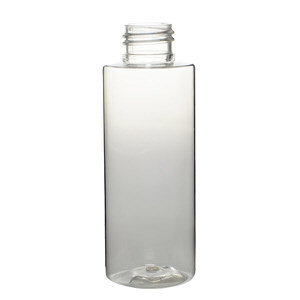 4OZ CLEAR CYLINDER ROUND PET PLASTIC BOTTLE - 24-410-detail image