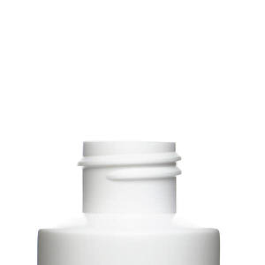 4OZ WHITE CYLINDER ROUND HDPE PLASTIC BOTTLE - 24-410-detail image