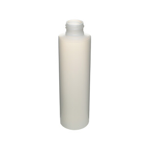 5OZ NATURAL CYLINDER ROUND HDPE PLASTIC BOTTLE - 24-410