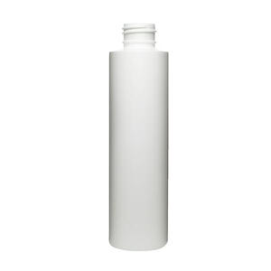 5OZ WHITE CYLINDER ROUND HDPE PLASTIC BOTTLE - 24-410-detail image